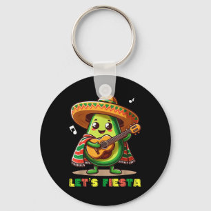 Lets Fiesta Mexico - Avocado Cinco De Mayo Fiesta Key Ring