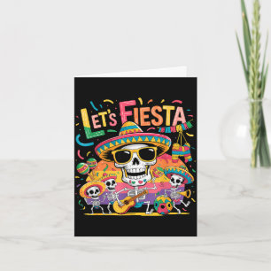 Let's fiesta party mexican 5 de mayo funny cinco card