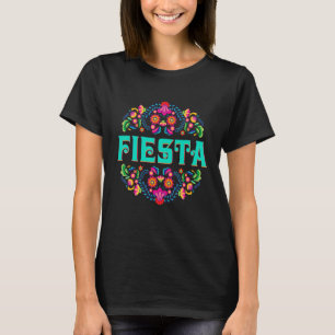 Let's Fiesta Poncho Sombrero Mexican Gnomes Cinco T-Shirt