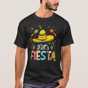 Let's Fiesta Sombrero Cinco De Mayo 5 De Mayo Par T-Shirt