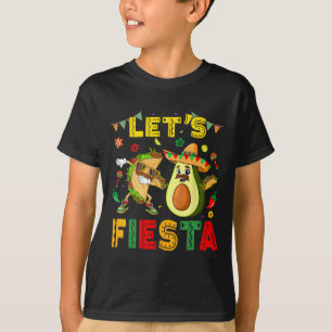 Lets Fiesta Taco Avocado Funny Cinco De Mayo Mexic T-Shirt
