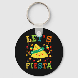 Let's Fiesta Taco Cinco De Mayo Boys Men Kids Mexi Key Ring