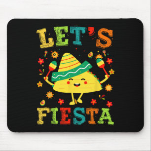 Let's Fiesta Taco Cinco De Mayo Boys Men Kids Mexi Mouse Mat