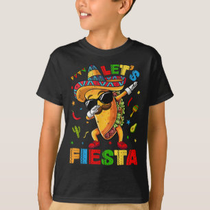 Lets Fiesta Tacos Dabbing Cinco De Mayo Mexican Da T-Shirt