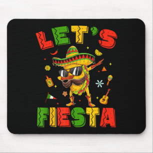 Let's fiesta tacos dabbing cinco de mayo mexican mouse mat