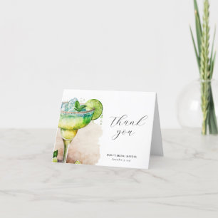 Let's Fiesta Tequila Bridal Shower Thank You Card