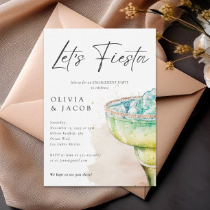 Let's Fiesta Tequila Engagement Party Invitation