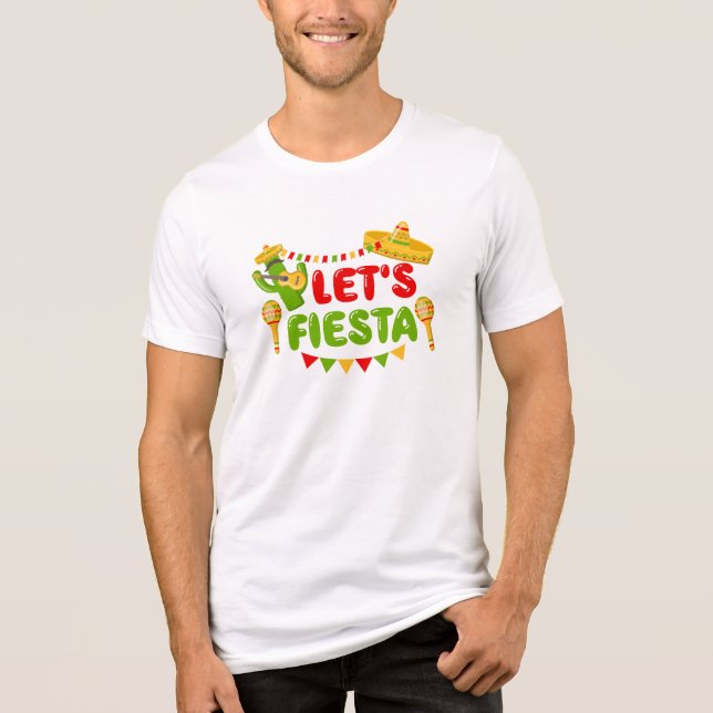 Let's Fiesta Tri-Blend Shirt (Front)