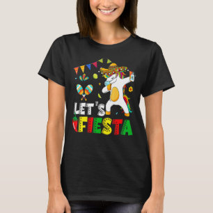 Let's Fiesta Unicorn Dabbing Cinco De Mayo Mexican T-Shirt