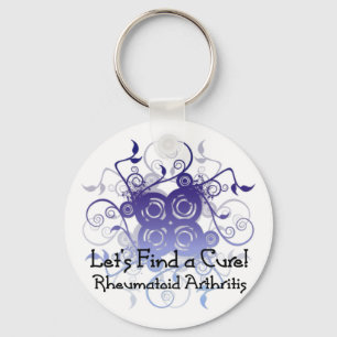Let's Find a Cure! Rheumatoid Arthritis Design1 Key Ring