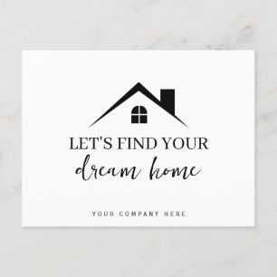 Let's Find Your Dream Home Realty Postcard