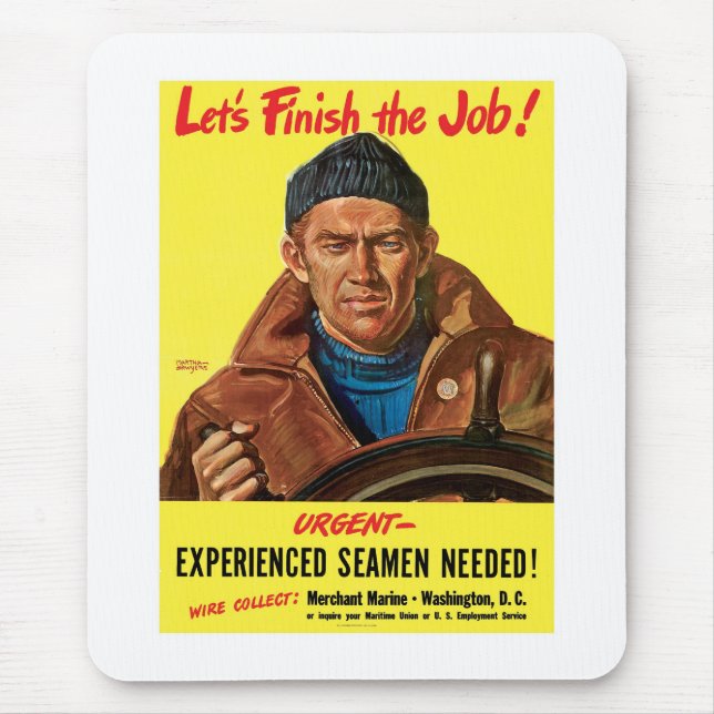 Let's Finish The Job! Mouse Mat (Front)