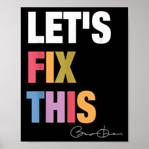 Lets Fix This Obama 2028 Retro Political Statement Poster