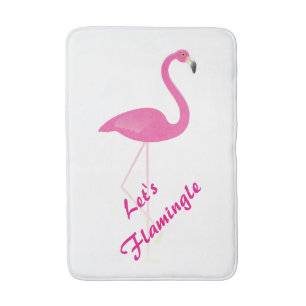 Let's Flamingle Bath Matt Mat