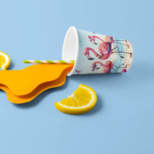 Let's Flamingle Beach Party Paper Cups