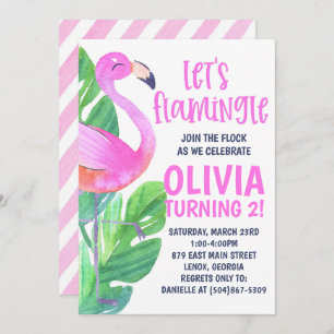 Let's Flamingle! Birthday Party Invitation
