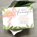 Let's Flamingle Flamingo birthday party Invitation<br><div class="desc">For more advanced customisation of this design,  simply select the "Customise It" button above!</div>