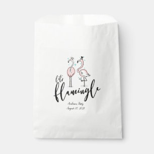 Lets Flamingle Flamingo White Favour Bag