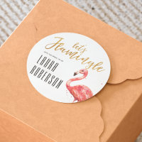 Let's Flamingle Gold Glitter | Bridal Shower