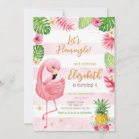 Let's Flamingo Flamingle Tropical Birthday