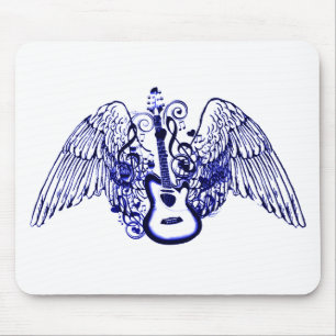Let's Fly,Rock N Roll_ Mouse Mat