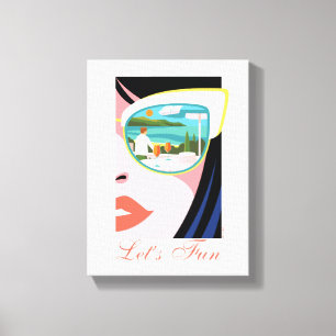 Let's Fun - The White Lotus Canvas Print