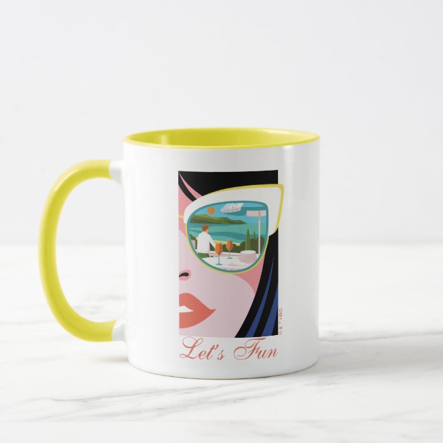 Let's Fun - The White Lotus Mug (Left)
