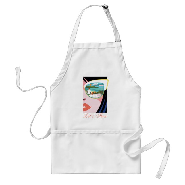 Let's Fun - The White Lotus Standard Apron (Front)
