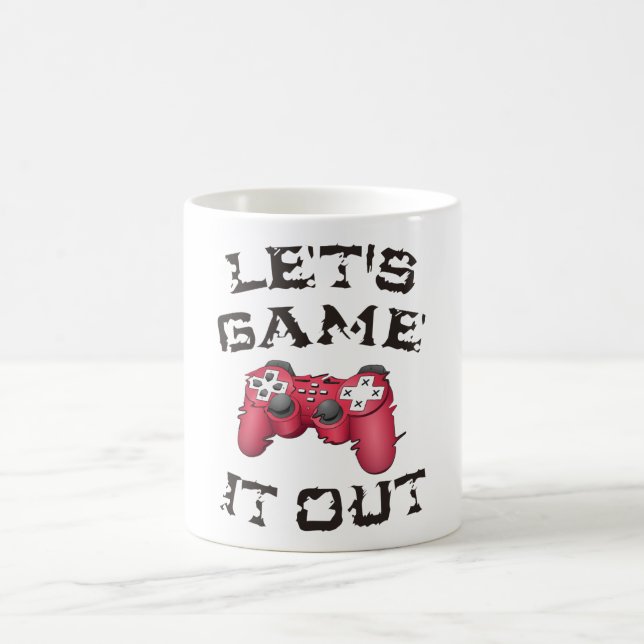 Let's game it out coffee mug (Center)