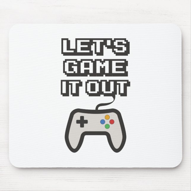 Let's game it out mouse mat (Front)