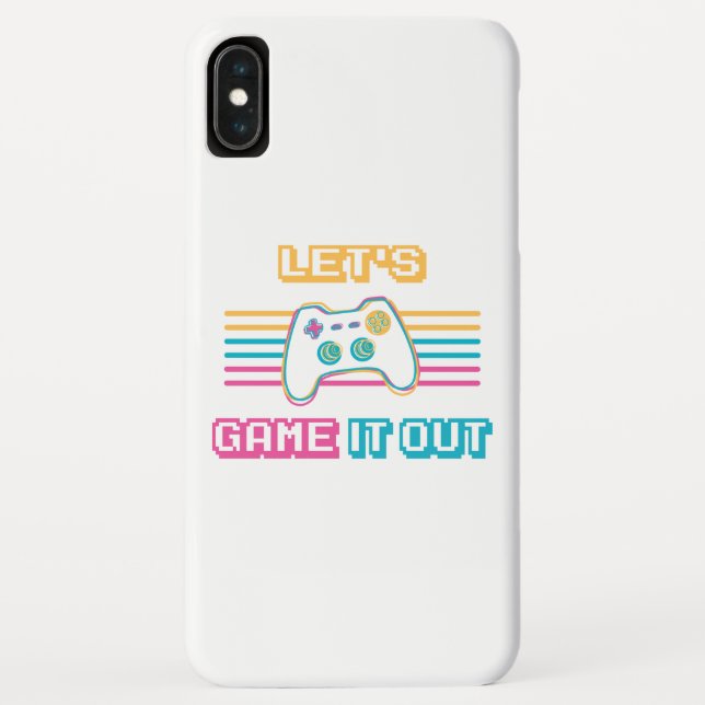 Let's game it out - Retro style Case-Mate iPhone Case (Back)