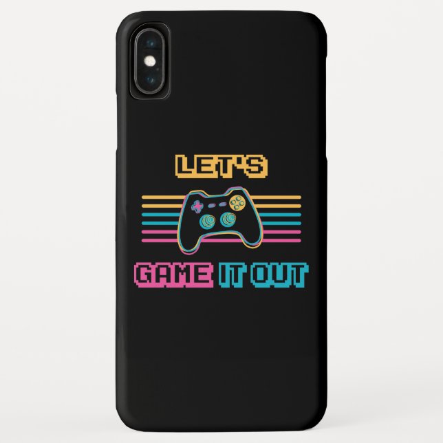 Let's game it out - Retro style Case-Mate iPhone Case (Back)