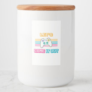 Let's game it out - Retro style Food Label