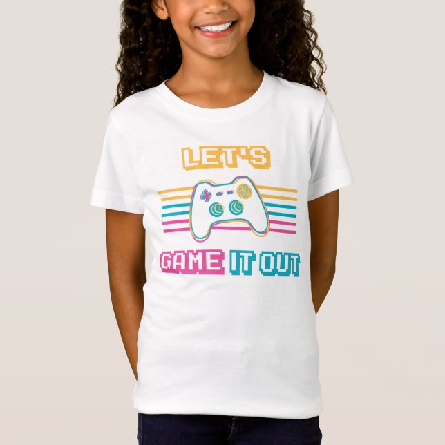 Let's game it out - Retro style T-Shirt (Front)