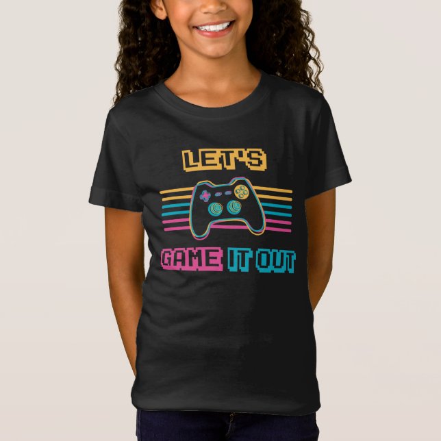 Let's game it out - Retro style T-Shirt (Front)