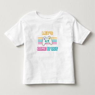Let's game it out - Retro style Toddler T-Shirt