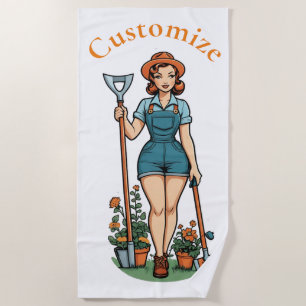 Let's Garden Thunder_Cove Beach Towel