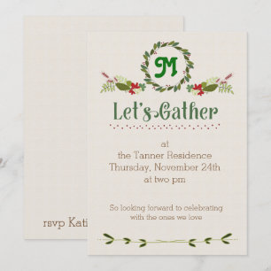 Let's Gather Thanksgiving Invite
