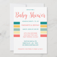 Let's Get Beachy Baby Shower Invitation