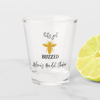 Let's Get Buzzed | Glitter  Bachelorette Weekend Shot Glass