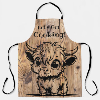 Let's Get Cooking! Highland Cow Apron