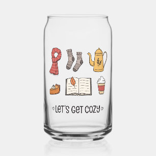 Let's Get Cosy Can Glass