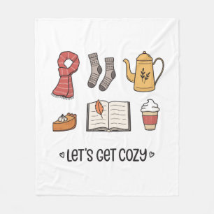 Let's Get Cosy Fleece Blanket