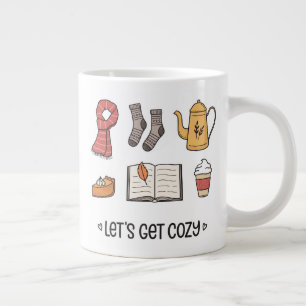 Let's Get Cosy Large Coffee Mug