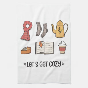 Let's Get Cosy Tea Towel