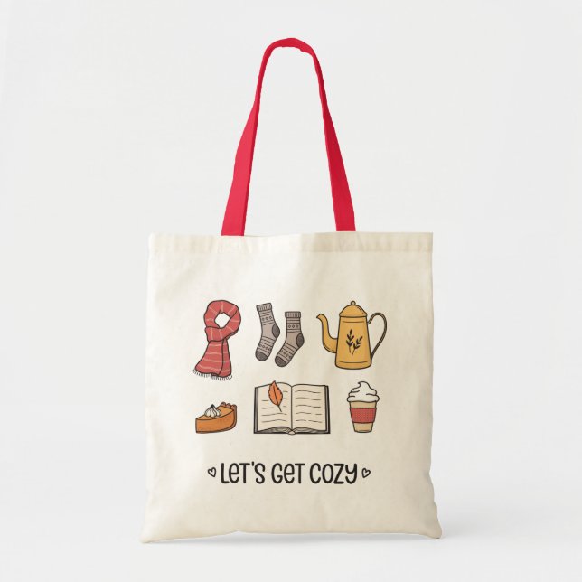 Let's Get Cosy Tote Bag (Front)