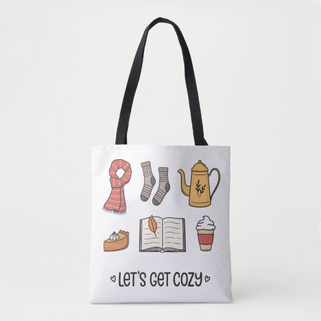 Let's Get Cosy Tote Bag (Front)