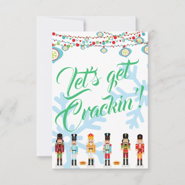 Let's Get Crackin' Christmas Party Invitation (Front)