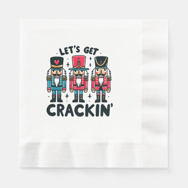 Lets Get Crackin Napkin (Front)