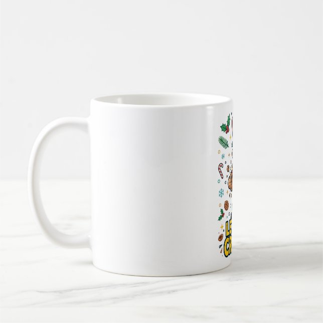 Lets Get Crackin Nutcracker Funny Art Coffee Mug (Left)